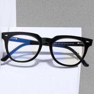 Matte Black - Unisex Blue Light Filtering Glasses (High-grade)